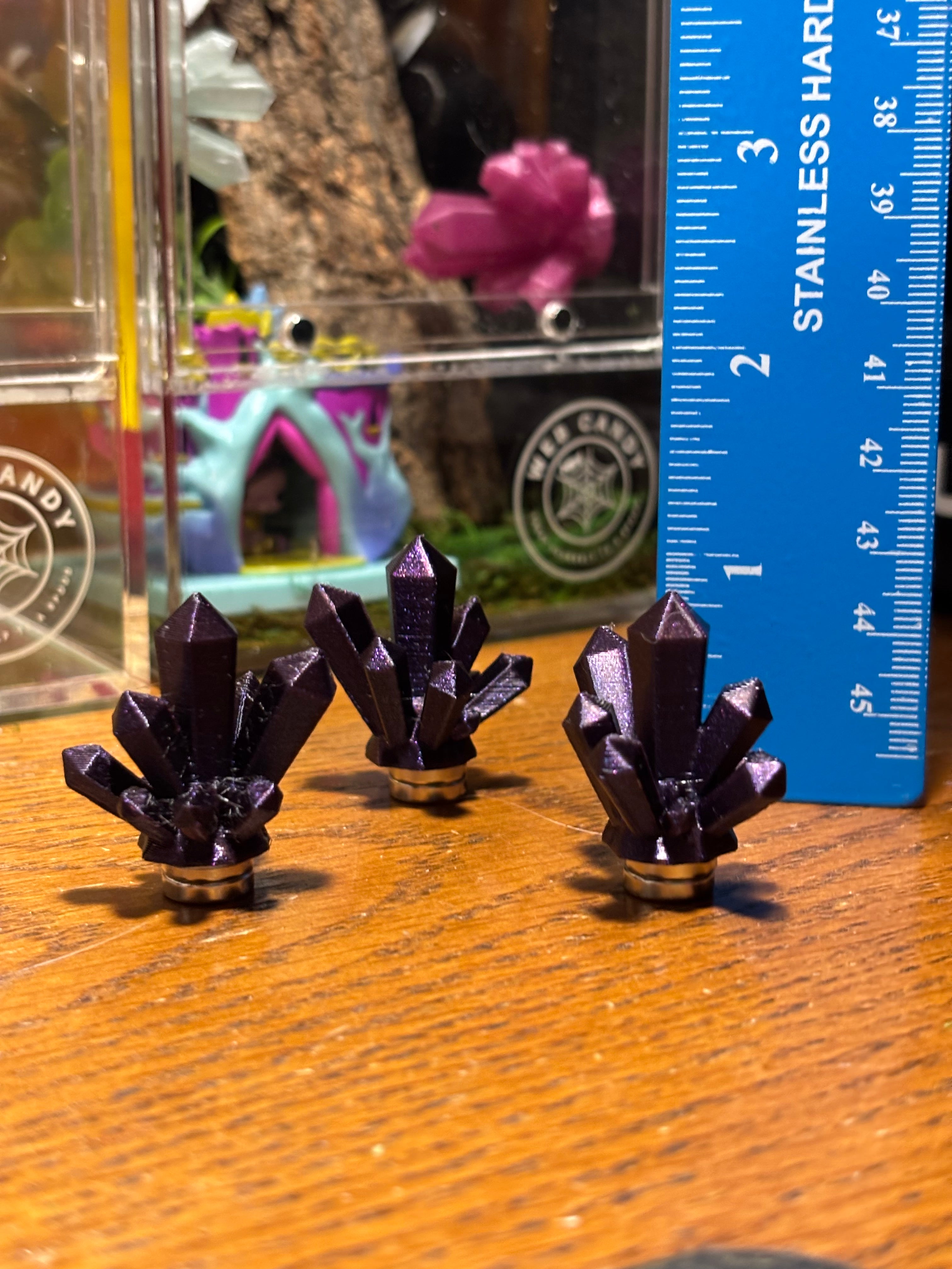 Magnetic 3pcs Crystal Cluster Ledges